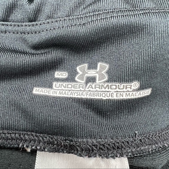 M Under Armour Black Wide Leg Capri Pants Activewear Athletic Stretch 8 10 - Picture 11 of 11